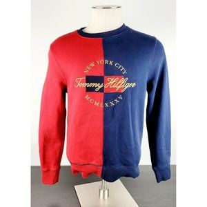 Tommy Hilfiger Essential Colorblock NYC Long Sleeve Crewneck Mens Size Small